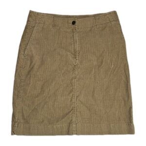 Vintage Eddie Bauer Womens Size 6 Camel Corduroy Mini Skirt With Pockets